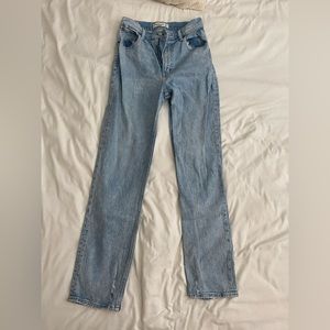 Abercrombie 90s ultra high rise straight leg jeans
